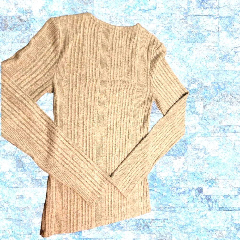 🎁MUDD Square Neck Gray Knit Long Sleeve Sweater-Size S - Picture 9 of 13